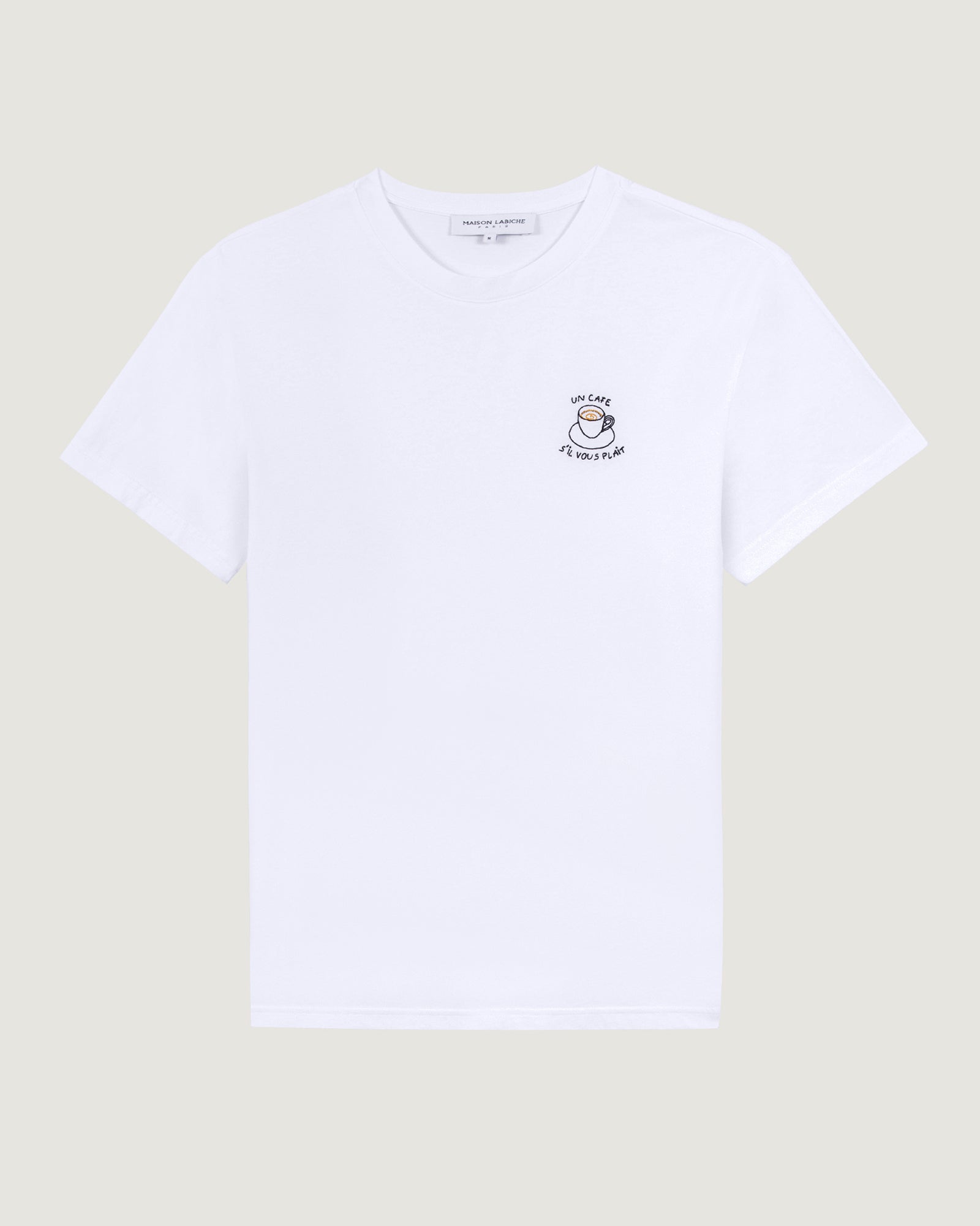 MAISON LABICHE ホワイト Tシャツ XS Cafe