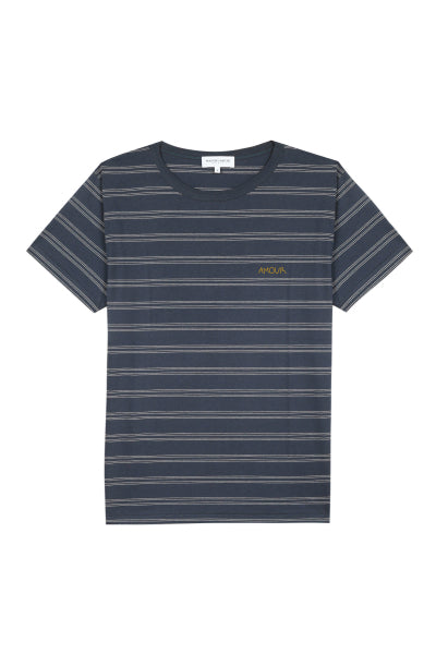 "amour" short-sleeved striped t-shirt#color_dark-navy-off-white