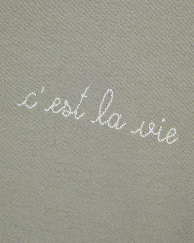 "c"est la vie' poitou t-shirt#color_fog-green