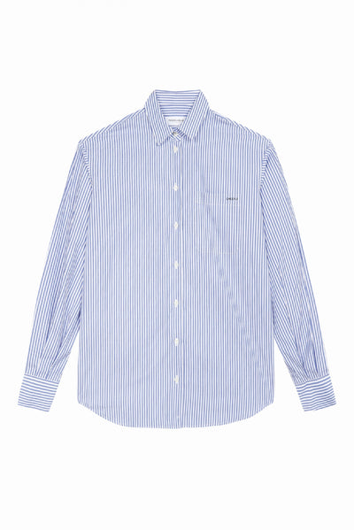 "cheers" st-denis shirt navy 893(baton/saddle stitch)#color_white-blue