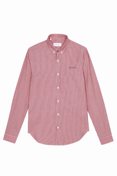 "french touch" malesherbes shirt#color_red-white
