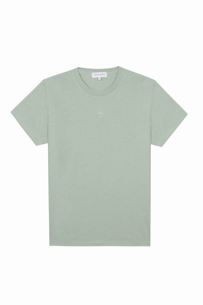 "i see u" popincourt t-shirt baton off white 396#color_celadon-green