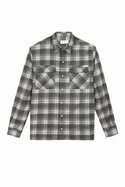 maison labiche froidevaux lumberjck shirt#color_grey-plaid