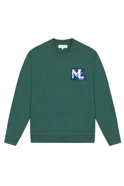 "ml" charonne sweatshirt patch ml college#color_imperial-green