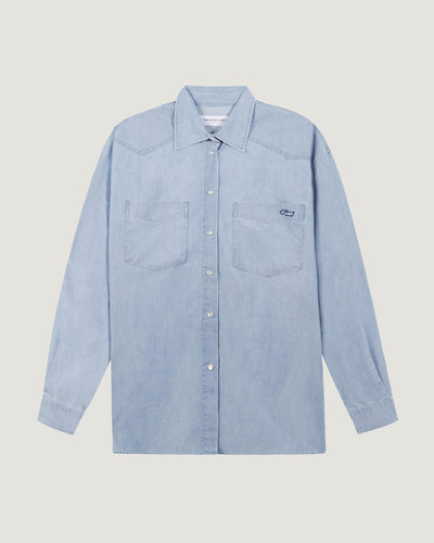 monselet chambray shirt 'dog'#color_blue-bleached