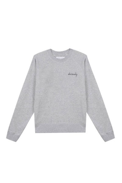 "obviously" charonne sweatshirt#color_light-heather-grey