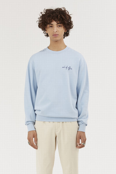 "out of office" charonne sweatshirt#color_sky-blue