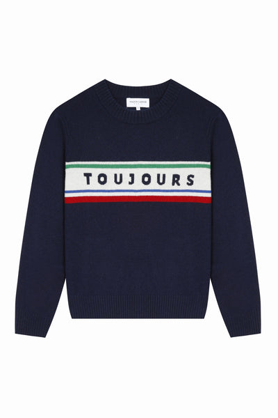 "toujours" etoile sweater toujours#color_navy