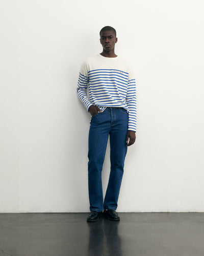 mens personalizable montpar sailor shirt#color_ivory-blue