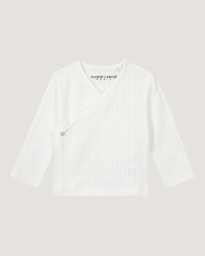 "amour" aliscamps pointelle tee-shirt#color_off-white