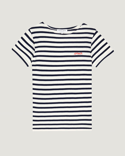 "amour" colombier sailor shirt#color_ivory-navy