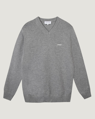 "amour" frenay recycled wool sweater#color_medium-heather-grey