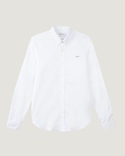 "amour" malesherbes twill shirt#color_twill-white