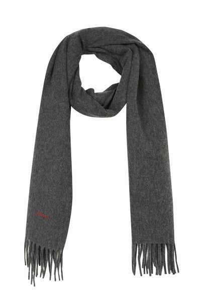 "amour" ménilmontant scarf amour cursive red 762#color_medium-heather-grey