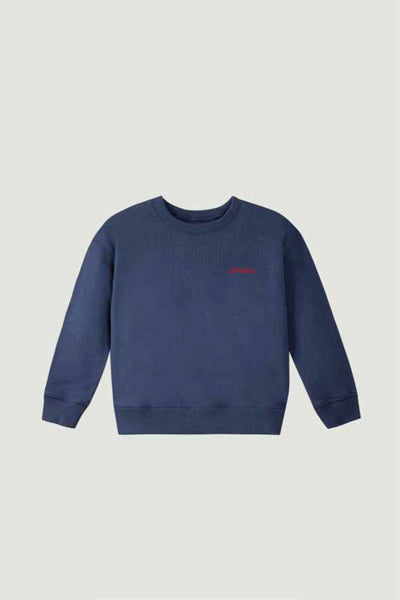"amour" pereire sweatshirt script pointille red 762#color_navy