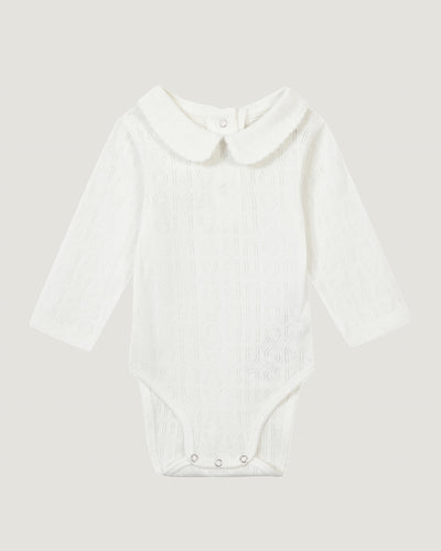 "amour" pointelle onesie#color_off-white