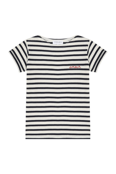 "amour" short-sleeved colombier sailor shirt#color_ivory----navy