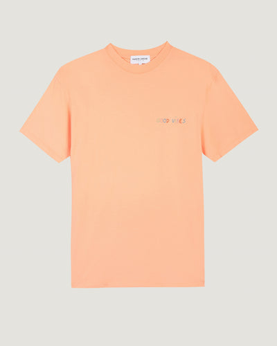 "good vibes" popincourt t-shirt#color_melon