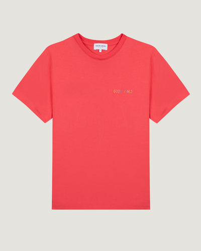 "good vibes" popincourt t-shirt#color_poppy