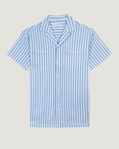 laurens 'lyocell' shirt#color_cream-blue-stripes