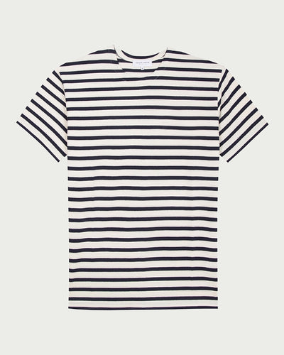 mens short sleeved colombier sailor shirt#color_ivory-navy