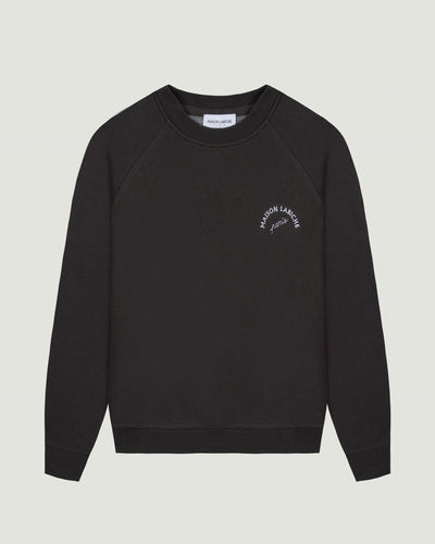 "mini manufacture" lavy sweatshirt#color_carbon-washed