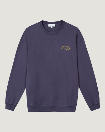 "mini manufacture" ledru sweatshirt#color_carbon-blue