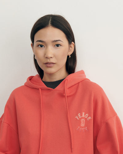 "peace" focillon hoodie#color_poppy-bleached