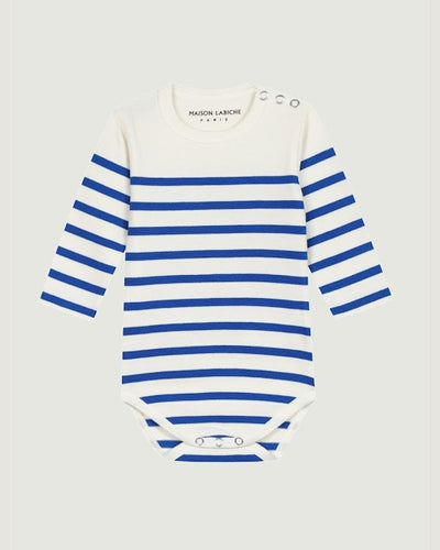 personalizable malo sailor onesie#color_ivory-blue