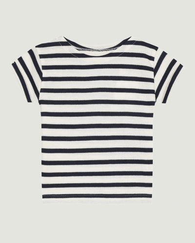 personalizable short-sleeved gardette sailor shirt#color_ivory-navy