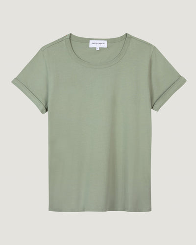 personalizable womens poitou t-shirt#color_olive-green