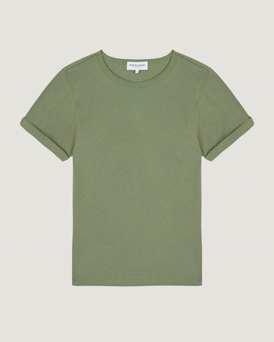 personalizable womens poitou t-shirt#color_olive-green
