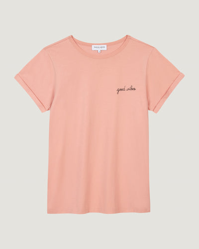 poitou t-shirt 'good vibes'#color_blush