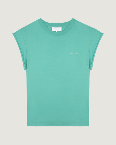 sedaine t-shirt 'amour'#color_malachite-green
