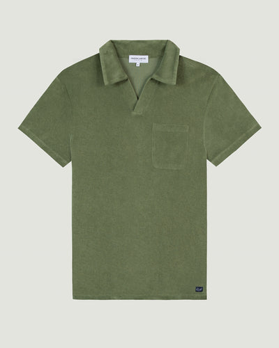 "terry cloth" monclar polo#color_olive-green