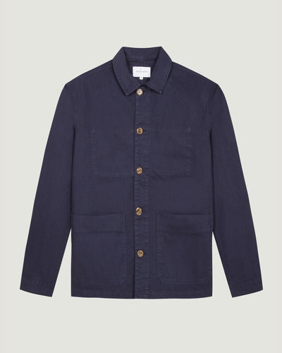 unisex personalizable sébasto cotton twill jacket#color_twill-carbon-blue