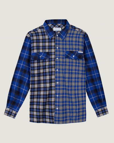 velvet cotton elastane lancereaux overshirt#color_flannel-blue-check