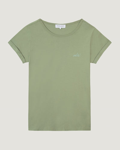 "voila" poitou t-shirt#color_olive-green