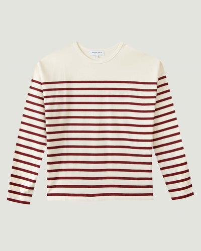 womens montpar sailor shirt#color_ivory-burgundy